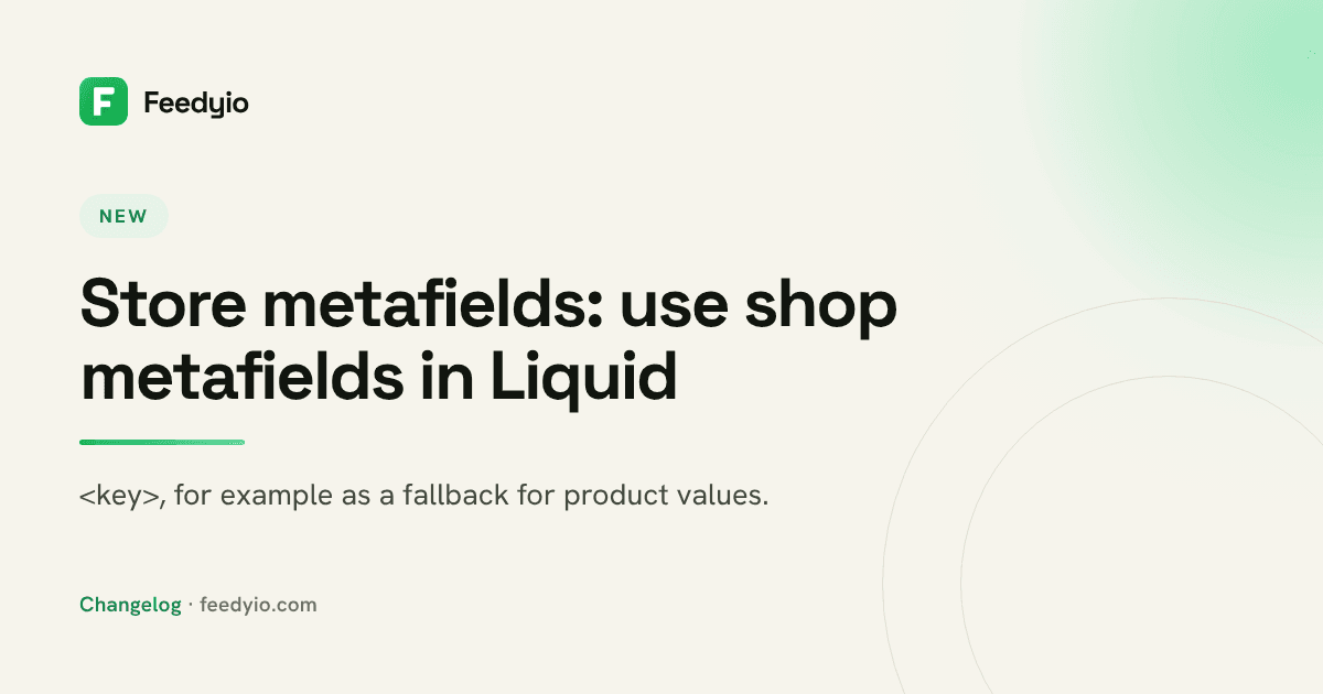 Store metafields: use shop metafields in Liquid