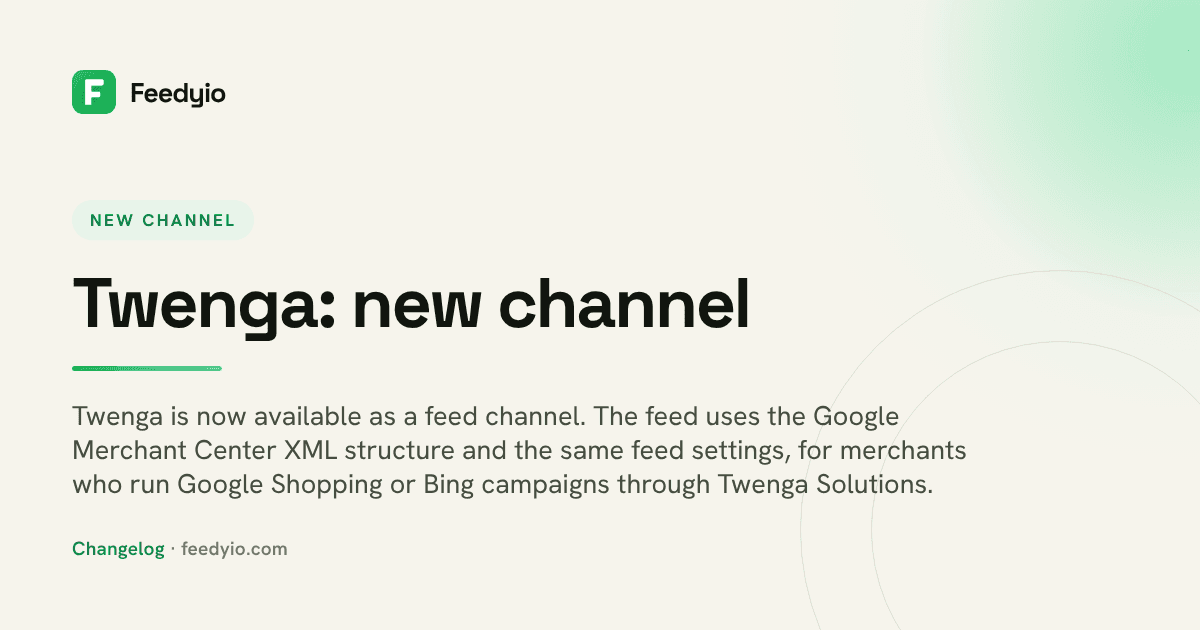 Twenga: new channel