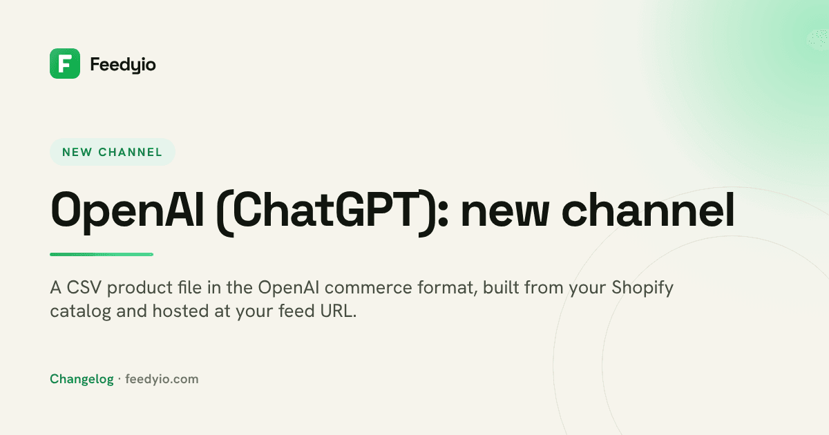 OpenAI (ChatGPT): new channel